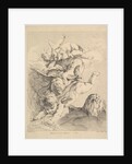 Three Cupids Turning a Somersault, an Eagle on the Right by Louis Felix de la Rue