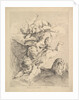 Three Cupids Turning a Somersault, an Eagle on the Right by Louis Felix de la Rue