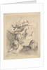 Three Cupids Turning a Somersault, an Eagle on the Right by Louis Felix de la Rue