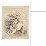 Three Cupids Turning a Somersault, an Eagle on the Right by Louis Felix de la Rue
