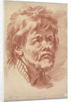 Head of an Old Man, mid to late 18th century by Louis Marin Bonnet