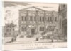 Plate 37: Side view of the school of St. Roch at left and view of facade of the church of …, 1703 by Luca Carlevarijs