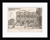 Plate 37: Side view of the school of St. Roch at left and view of facade of the church of …, 1703 by Luca Carlevarijs
