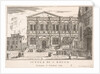 Plate 37: Side view of the school of St. Roch at left and view of facade of the church of …, 1703 by Luca Carlevarijs