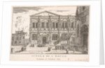 Plate 37: Side view of the school of St. Roch at left and view of facade of the church of …, 1703 by Luca Carlevarijs