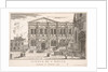 Plate 37: Side view of the school of St. Roch at left and view of facade of the church of …, 1703 by Luca Carlevarijs