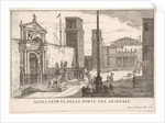 Plate 63: View of the gate of the shipyard and armory complex, Venice, 1703, fr…, 1703 by Luca Carlevarijs