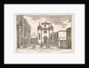 Plate 38: View of the facade of the church of St. Roch and at left the facade of the Schoo…, 1703 by Luca Carlevarijs