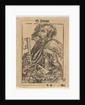 Bust of Saint Peter, from the Large Series of Wittenberg Reliquaries; verso: Martin Luther…, 1509 by Lucas Cranach the Elder