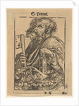 Bust of Saint Peter, from the Large Series of Wittenberg Reliquaries; verso: Martin Luther…, 1509 by Lucas Cranach the Elder