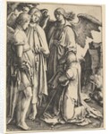 Abraham and Three Angels, ca. 1513 by Lucas van Leyden