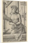 Christ as the Man of Sorrows with the Instruments of the Passion., 1517 by Lucas van Leyden