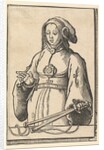 Agrippine Sibyl, from the series of Sibyls, ca. 1530 by Lucas van Leyden