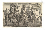 Joshua, David, and Judas Maccabee, from The Nine Heroes, ca. 1520 by Lucas van Leyden