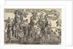 Joshua, David, and Judas Maccabee, from The Nine Heroes, ca. 1520 by Lucas van Leyden