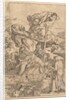 Saint Christopher crossing the river with Christ in the form of a putto on his sh…, ca. 1500-1534 by Marcantonio Raimondi