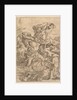 Saint Christopher crossing the river with Christ in the form of a putto on his sh…, ca. 1500-1534 by Marcantonio Raimondi