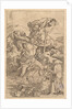 Saint Christopher crossing the river with Christ in the form of a putto on his sh…, ca. 1500-1534 by Marcantonio Raimondi