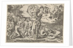 Judgment of Paris: Paris extends his hand toward Venus, who stands between Juno and…, ca. 1520-50 by Marcantonio Raimondi