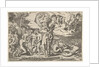 Judgment of Paris: Paris extends his hand toward Venus, who stands between Juno and…, ca. 1520-50 by Marcantonio Raimondi