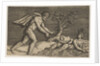 A naked man pursing a naiad and a cupid into the water, ca. 1515-27 by Marco Dente