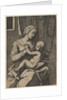 Virgin nursing the infant Christ on her lap, 1515-20 by Marco Dente