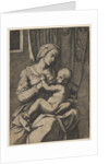 Virgin nursing the infant Christ on her lap, 1515-20 by Marco Dente
