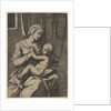 Virgin nursing the infant Christ on her lap, 1515-20 by Marco Dente