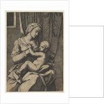 Virgin nursing the infant Christ on her lap, 1515-20 by Marco Dente