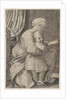 The Virgin in profile facing right reading to the infant Christ, ca. 1515-27 by Marco Dente (attributed to)