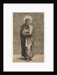Saint Thomas holding a square rule, his head turned to the right, ca. 1515-27 by Marco Dente