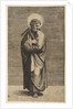 Saint Thomas holding a square rule, his head turned to the right, ca. 1515-27 by Marco Dente