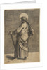 Saint Simon standing facing left, holding a saw and a book, ca. 1515-27 by Marco Dente