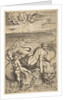 Venus and Cupid riding two sea monsters, Cupid raises an arrow in his right hand, t…, ca. 1515-27 by Marco Dente