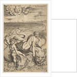 Venus and Cupid riding two sea monsters, Cupid raises an arrow in his right hand, t…, ca. 1515-27 by Marco Dente