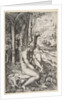 Venus removing a thorn from her left foot while seated on a cloth next to trees, a …, ca. 1515-27 by Marco Dente