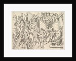Speculum Romanae Magnificentiae: Roman Soldiers Fortifying their Camp, from Trajan…, 16th century by Marco Dente