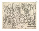 Speculum Romanae Magnificentiae: Roman Soldiers Fortifying their Camp, from Trajan…, 16th century by Marco Dente