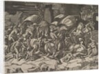 Battle with a Cutlass, ca. 1515-27 by Marco Dente