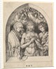 Christ as the Man of Sorrows with the Virgin and St. John, ca. 1435-1491 by Martin Schongauer