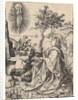 Saint John on Patmos, ca. 1435-1491 by Martin Schongauer