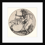 Shield with Stag Held by Wild Man, ca. 1435-1491 by Martin Schongauer