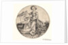 Shield with Swan Held by Woman, ca. 1435-1491 by Martin Schongauer