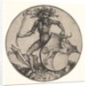 Shield with Greyhound Held by Wild Man, ca. 1435-1491 by Martin Schongauer