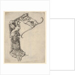 The Letter E, from The Alphabet, 1466-67 by Master ES