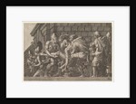 The Wounded Paris Carried from the Field of Battle by Master FG