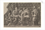 The Wounded Paris Carried from the Field of Battle by Master FG