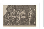 The Wounded Paris Carried from the Field of Battle by Master FG