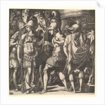 Alexander welcoming Thalestris and the Amazons, mid-16th century by Master FG