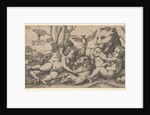 Putti and Lions, 1547 by Master FG